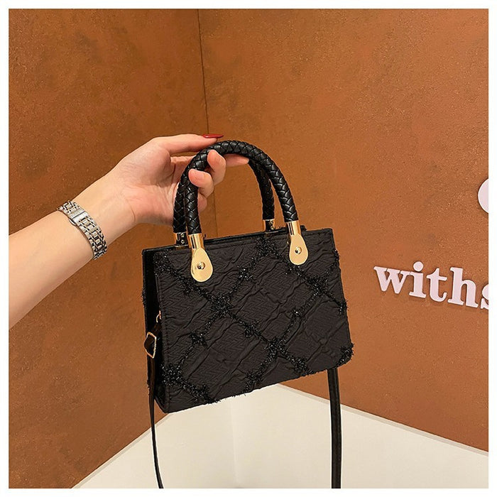 Wholesale Stylish textured handbag,  small square shoulder bag