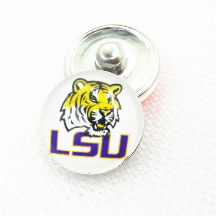 Wholesale  18mm snap button University League team logo