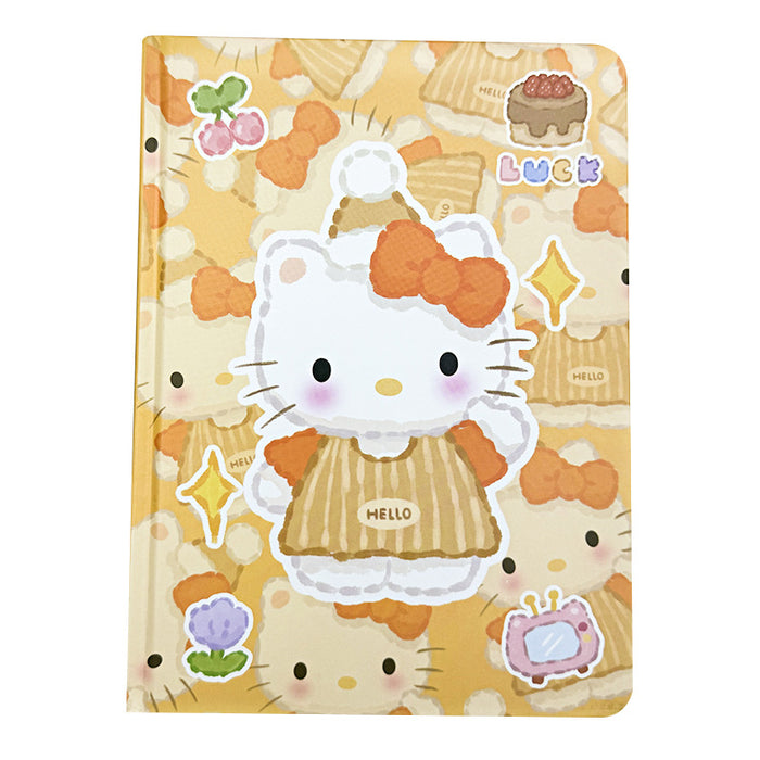 Wholesale 5pcs Baking Cat Hard cover Notebook Cute Full Color Painted Inner Page Cartoon Hand Ledger