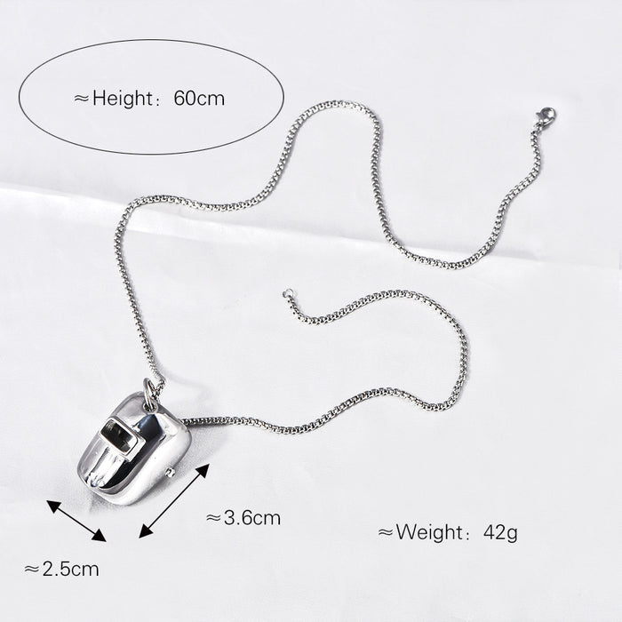 Wholesale Personalized welder mask three-level helmet titanium steel necklace