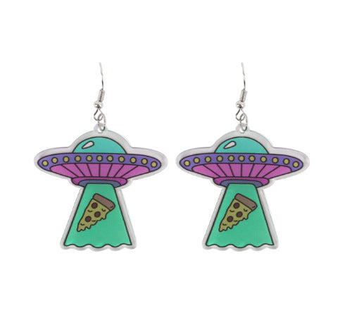 Wholesale Acrylic Alien Earrings JDC-ES-ChouD001