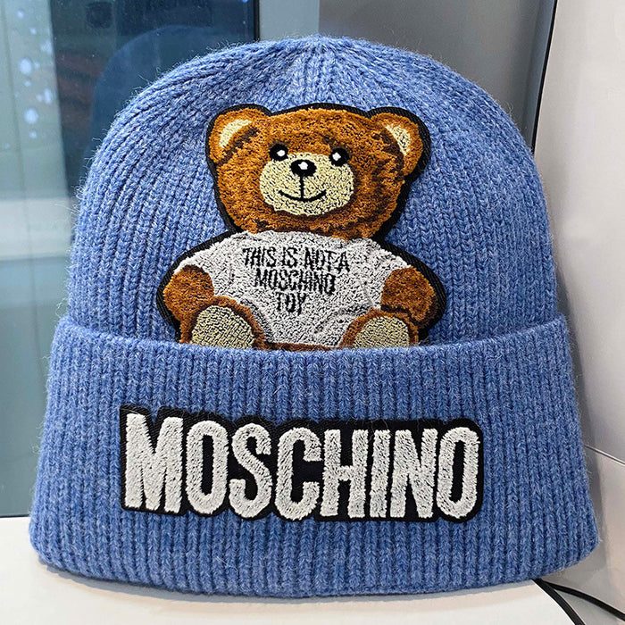 Wholesale Cute Bear Cartoon Acrylic Knitted Wool Hat JDC-FH-Kamie002