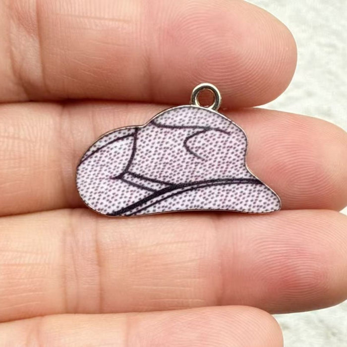 Wholesale 10pcs Alloy Vintage Western Cowboy Printed Boots Keychain Pendant Backpack DIY Jewelry Accessories