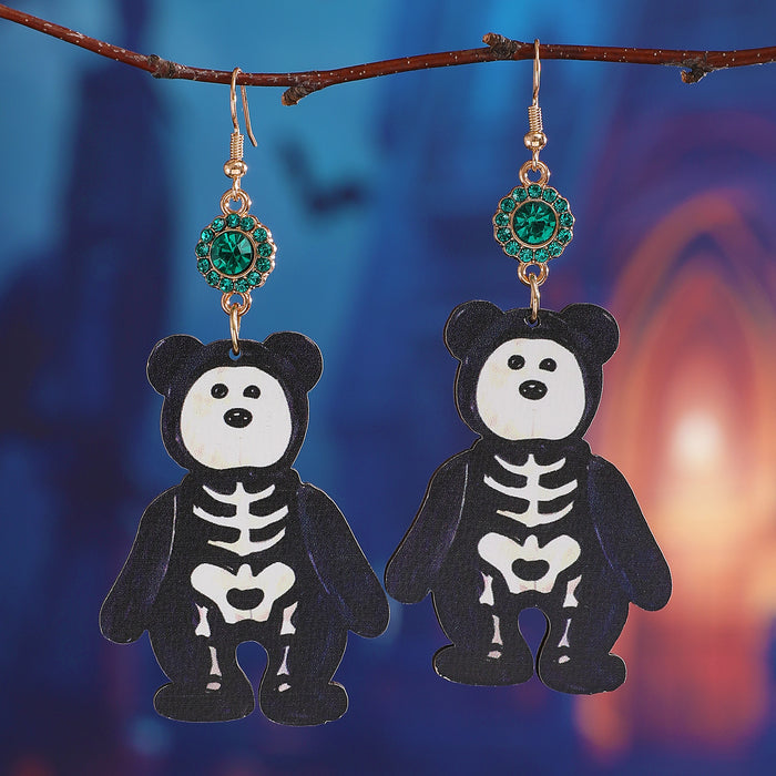 Wholesale  candy ghost hat earrings acrylic small holiday earrings cartoon cute funny earrings