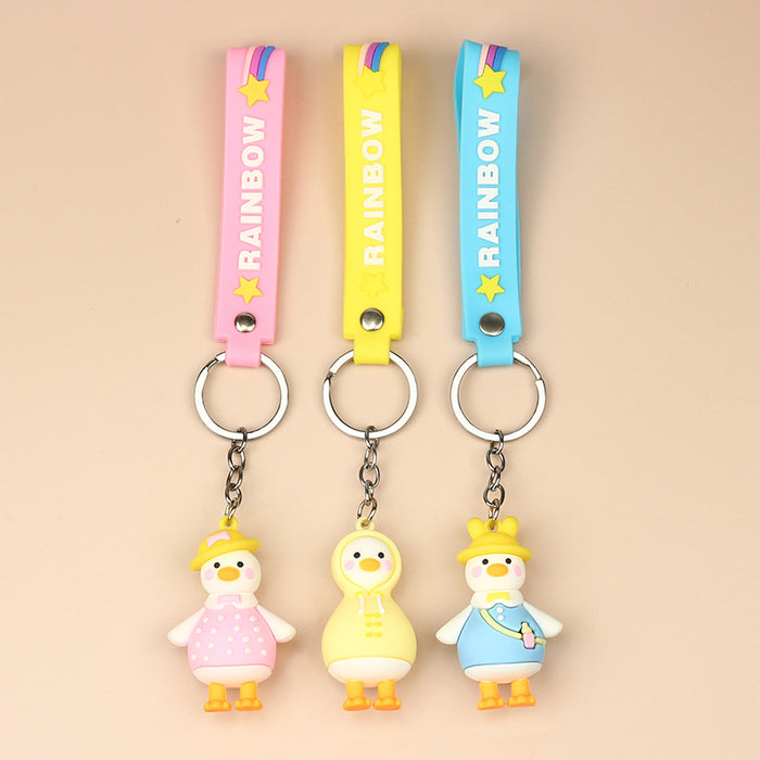 Wholesale Cartoon Cute Couple Backpack Pendant Travel Duck JDC-KC-Aohong010