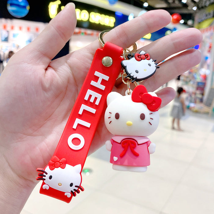 Wholesale Creative keychain cartoon car keychain book bag decoration