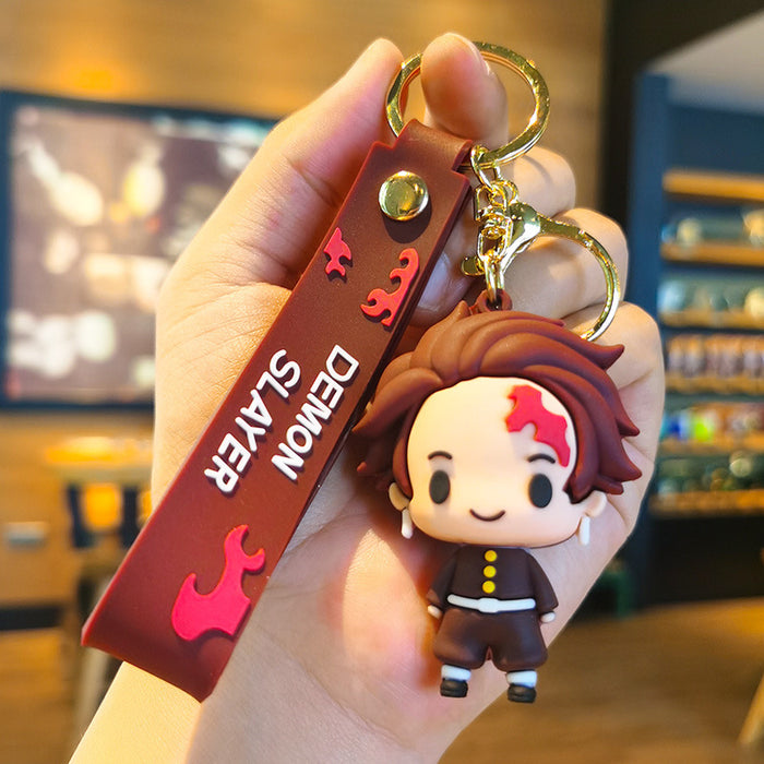 Wholesale Cartoon Doll Rubber Keychain JDC-KC-Tingm022