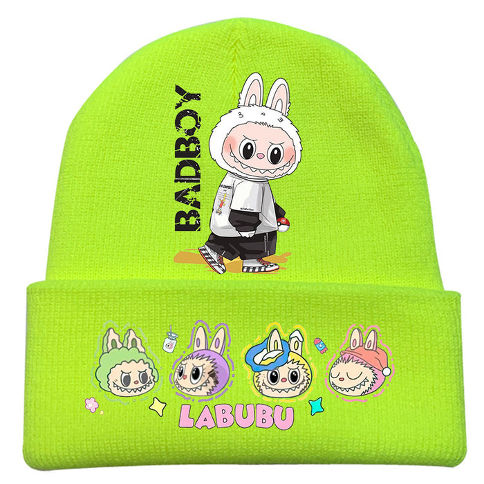 Wholesale   knitted hat autumn and winter new wool hat adult outdoor warm hat cross-border cartoon cold hat