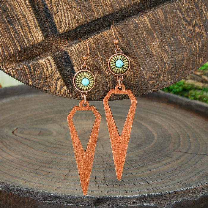 Wholesale 2pcs Vintage Bohemian Hand-made Tassel Earrings