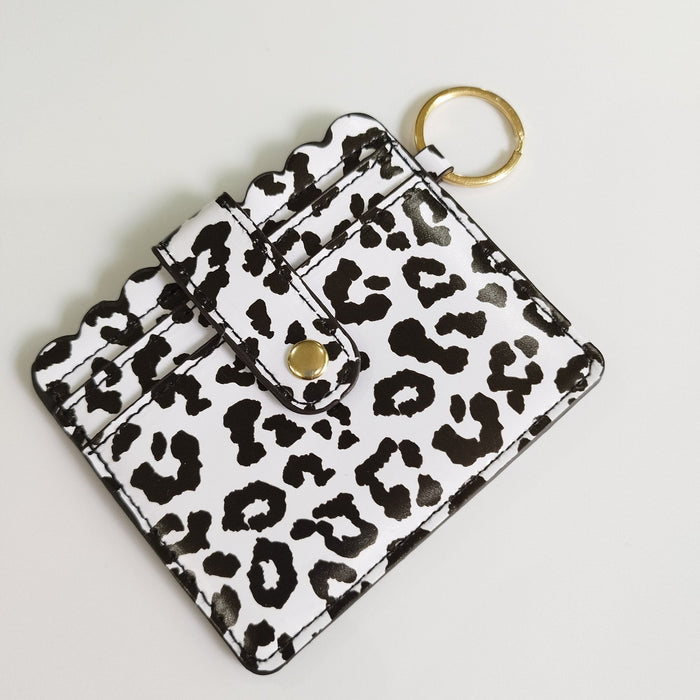 Wholesale PU Leather Card Holder Keychain JDC-KC-JinHan001