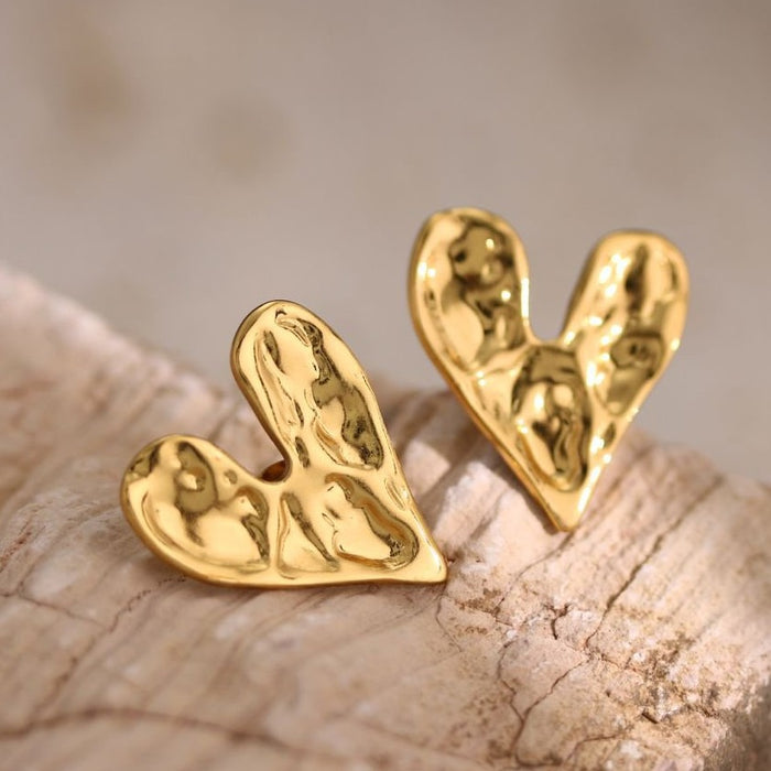Wholesale Stainless Steel Geometric Oil-pressure Earrings
