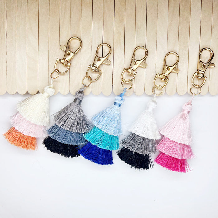 Wholesale Cotton Tassel Keychain JDC-KC-WoD001