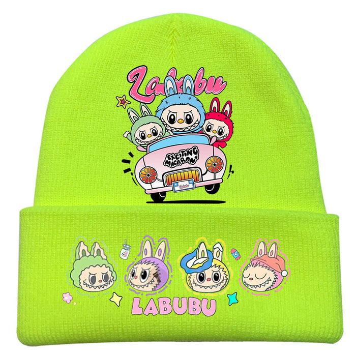 Wholesale   knitted hat autumn and winter new wool hat adult outdoor warm hat cross-border cartoon cold hat
