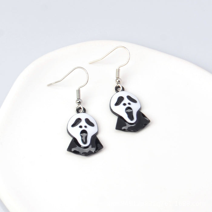 Wholesale New Cute Cartoon  Earrings Metal Ear Hook Distinctive Fun Earrings Jewelry