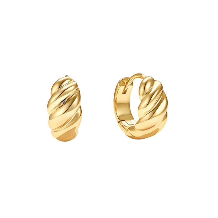 Wholesale Copper Alloy Earrings with Star and Sheep Horn Design,  Fashionable and Simple,  Unique High-End Style,  Versatile Women' s Ear Studs