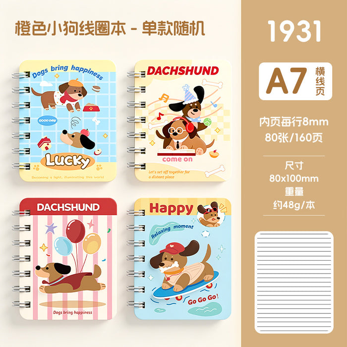 Wholesale Cartoon A7 Coil Notebook for Kids School Stationery Reward Class Activity Gift MOQ≥2