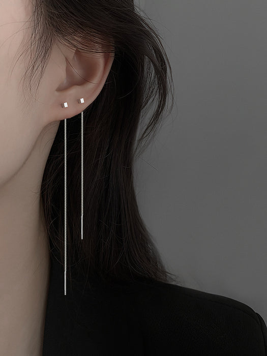 Wholesale Tassel style long earrings with a simple and high-end feel