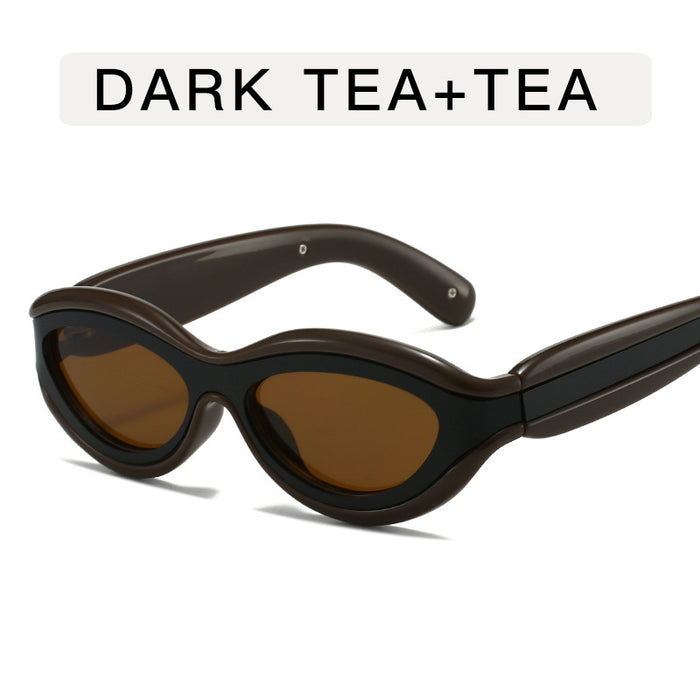 Wholesale Fashionable men's sunglasses, large frame sunglasses, personalized UV resistant glasses