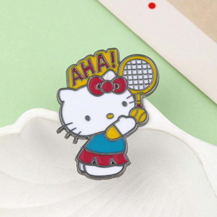 Wholesale Brooch Metal Badge Cartoon Anime Sports Tennis Baseball Pin