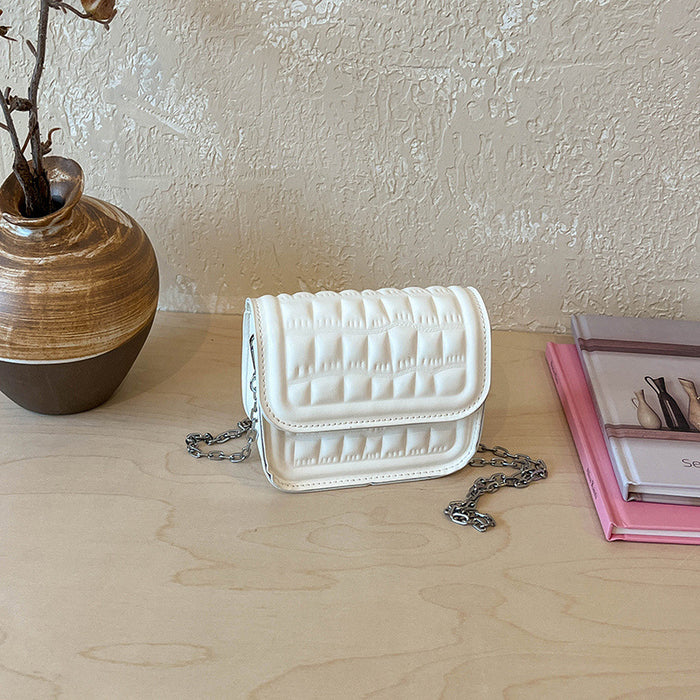 Wholesale Pu Stone Pattern Small Crossbody Bag Chain Strap Urban Simple Daily Casual