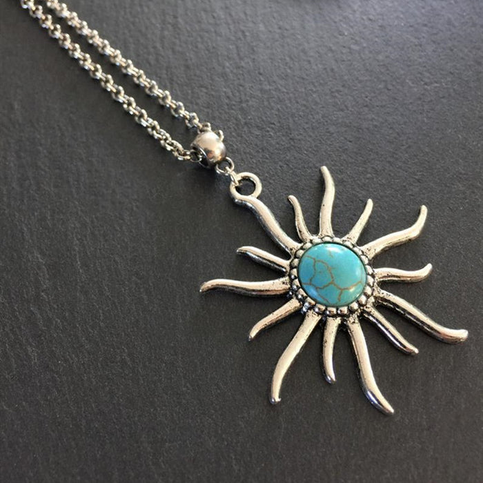 Wholesale  Sun natural stone necklace, jewelry