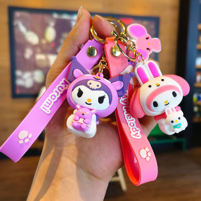 Wholesale Cartoon Doll Silicone Keychain JDC-KC-Tingm139