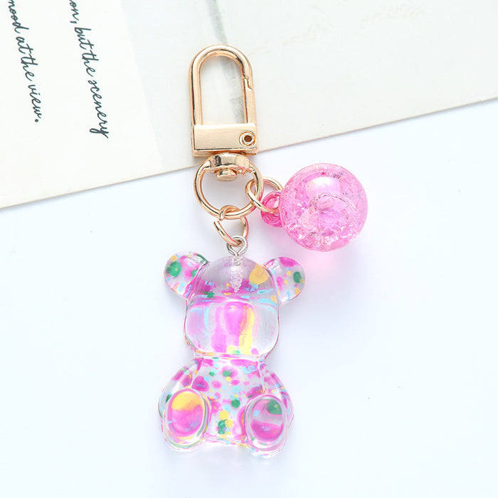 Wholesale  Soft and Cute  Keychain Pendant  Crystal Pearl  Bag Pendant