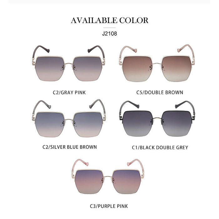 Wholesale Large Frame Brushed Nylon Sunglasses Women's TR90 Sunglasses Women's  Glasses