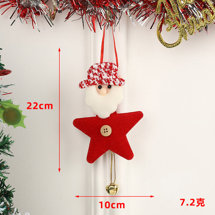 Wholesale Christmas pendant Christmas tree pendant decorations Santa bell hanging decorations spot