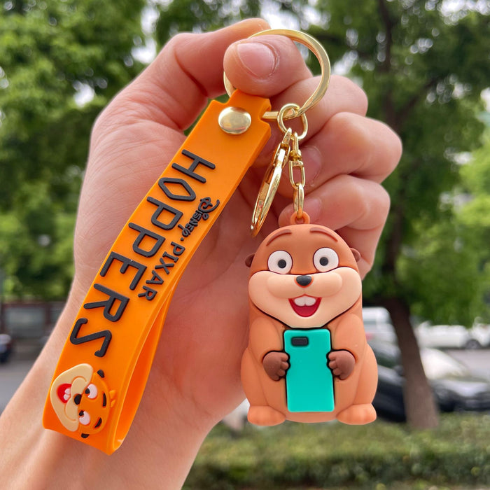 Wholesale Hoppers Cartoon Beaver Small Gift Keychain
