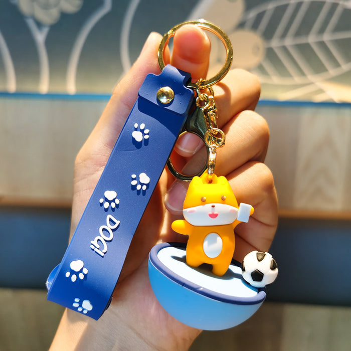 Wholesale Cartoon Doll Silicone Keychain JDC-KC-Tingm138