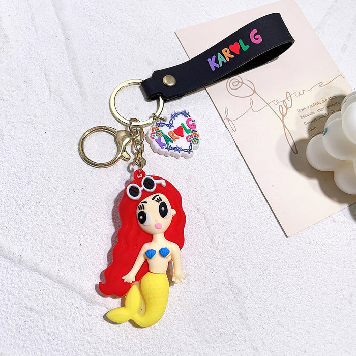 Wholesale Silicone Cartoon Jersey Keychain JDC-KC-Qiwei028