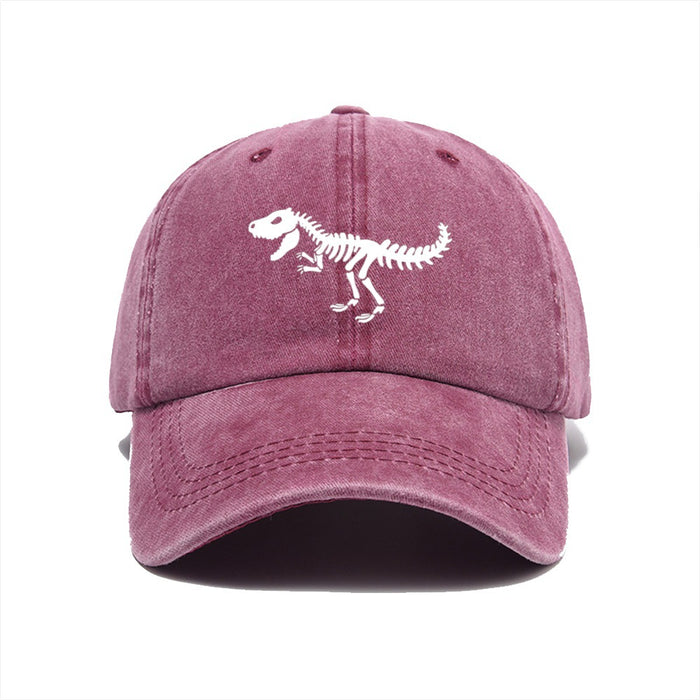 Wholesale New printed baseball cap washed fashionable cotton hat casual duckbill cap