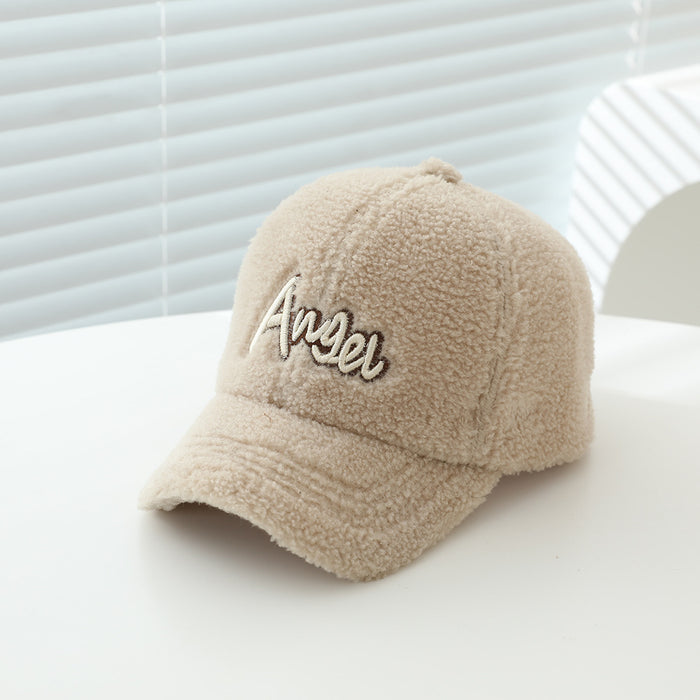 Wholesale Trendy Winter Warm Kids Baseball Cap Khaki Curved Brim Soft Top Boys Girls Hat