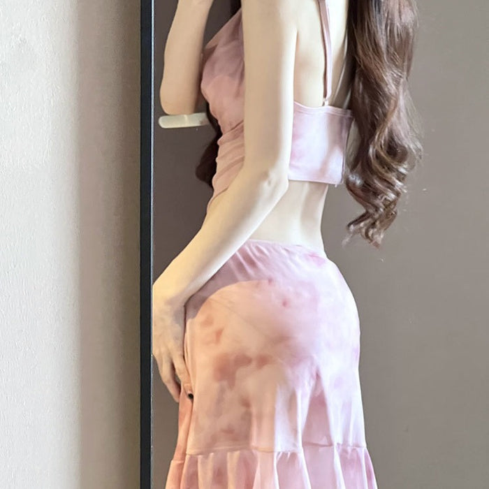 Wholesale Bikini swimsuit three piece set, high-end split body, flesh covering, conservative hot spring swimsuit