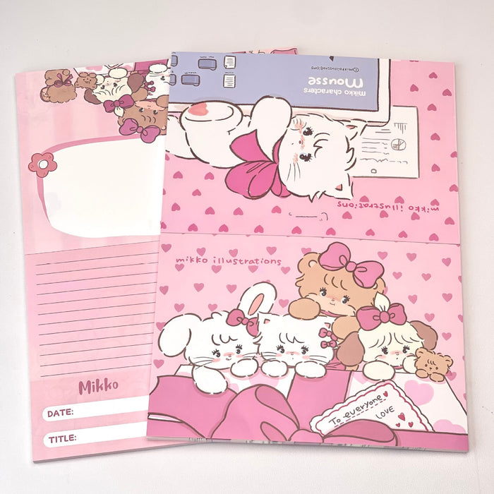 Wholesale Cute Cartoon Flat-Spread B5 Notebook Trendy Full-Color Diary for Girls Double Offset Paper Everyday Journal