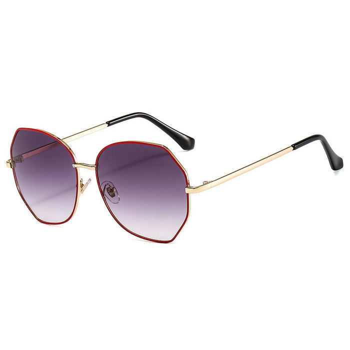 Wholesale Women's Polygonal Anti-UV PC Sunglasses JDC-SG-Junl018