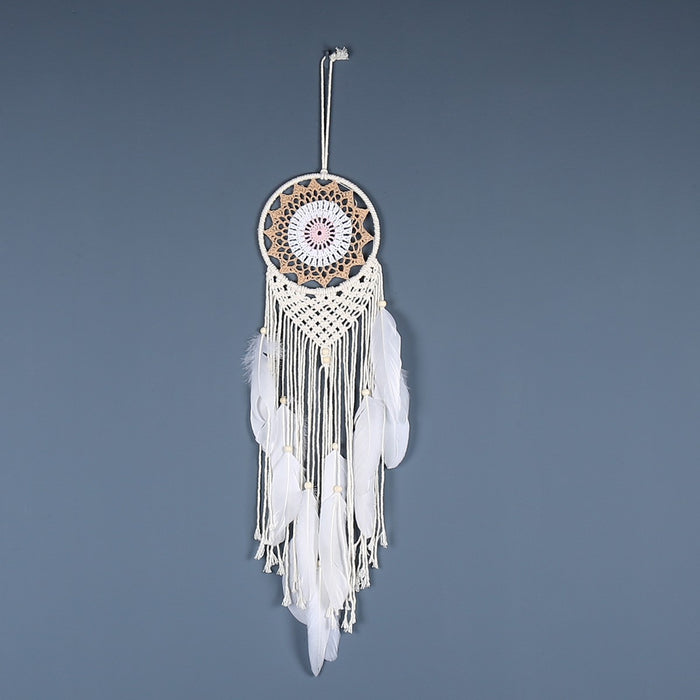 Wholesale Bohemian Dreamcatcher Wall Hanging Beige Cotton Rope Home Decor