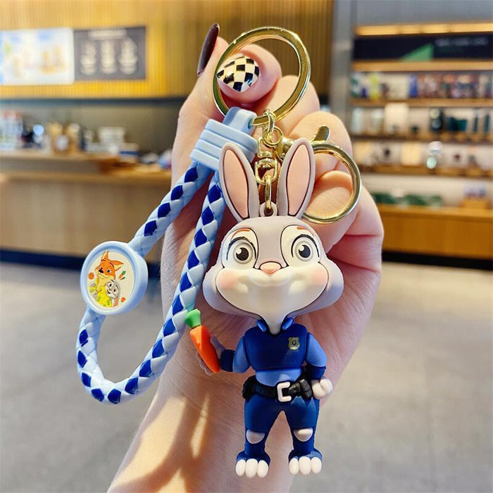 Wholesale Bag Pendant Keychain Rabbit Keychain Car Keys Fox Keychain