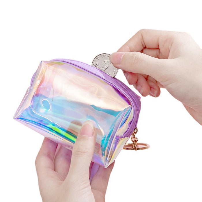 Wholesale PU Transparent Laser Coin Purse JDC-WT-YuanYi002