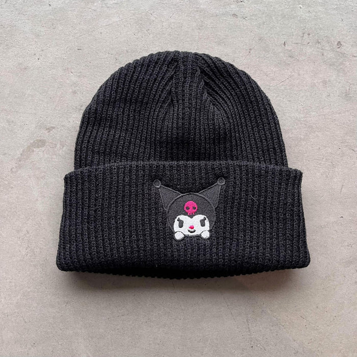 Wholesale Cute Kitten Embroidery Acrylic Knitted Beanie JDC-FH-Kamie009