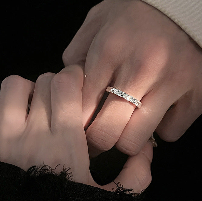 Wholesale Ice Ice Ring for Women  Ring Opening Couple's Ring Gift