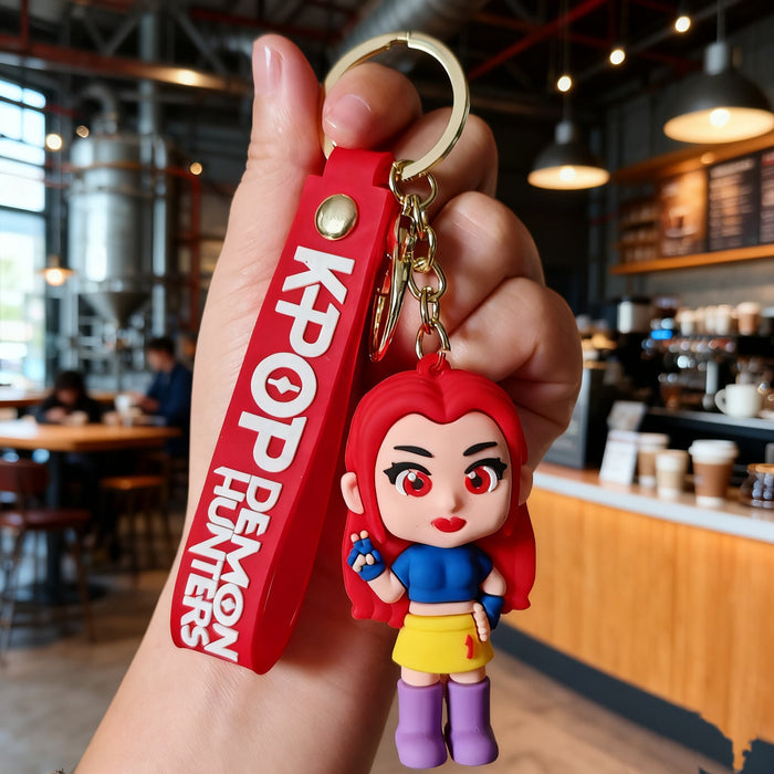 Wholesale KPOP Cute Cartoon Silicone Keychain