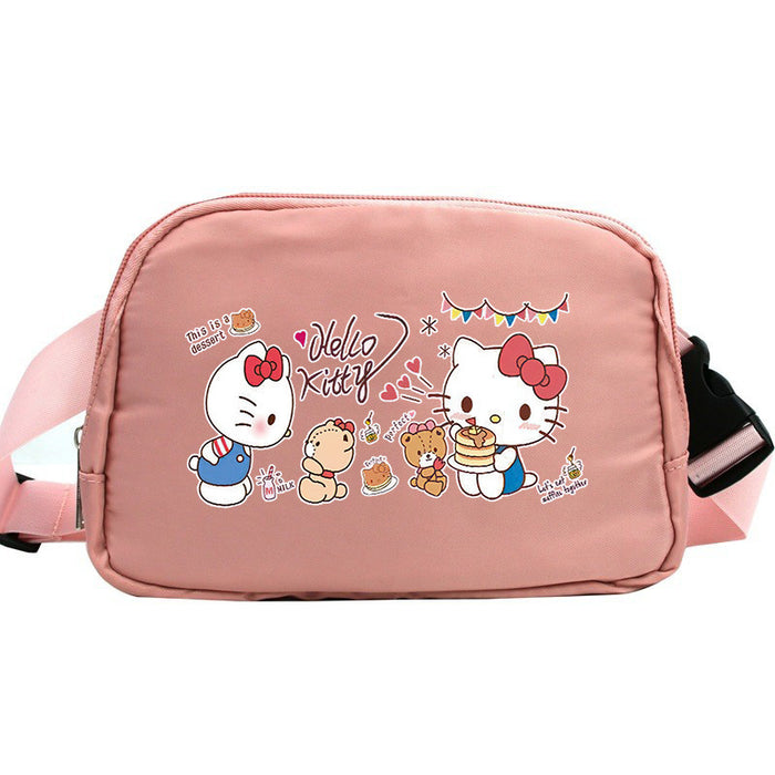 Wholesale Cat Cartoon Waterproof Sports Chest Bag  Versatile Crossbody Bag for Running with Phone Shoulder Bags