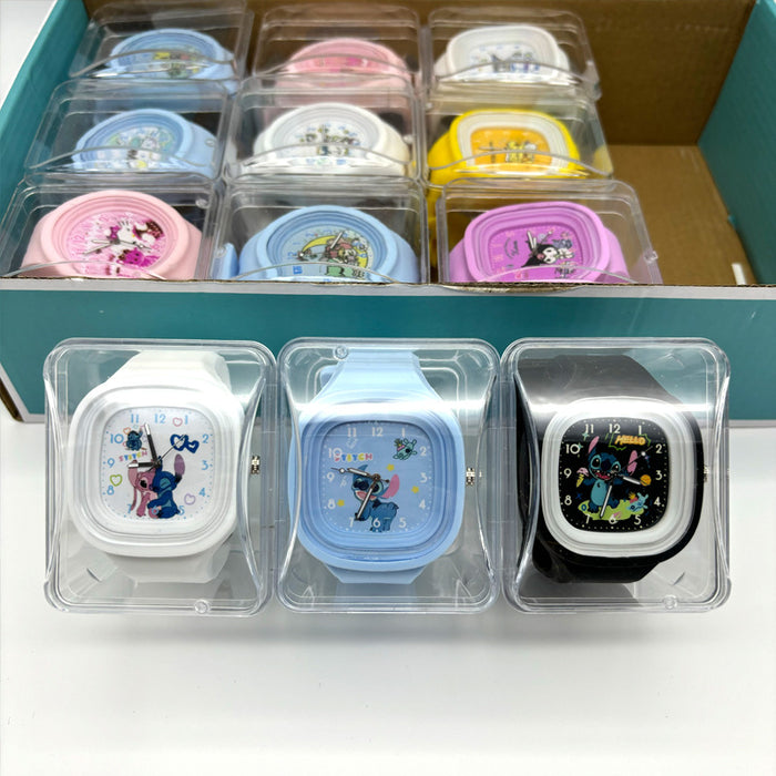 Wholesale  Cute High-Quality Skin-Feel Jelly Silicone Student Watch