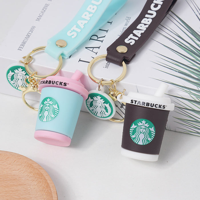 Wholesale Creative Starbucks Milk Tea Cup Keychain JDC-KC-HanC002