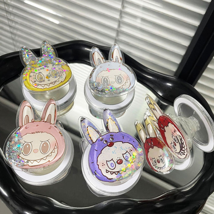 Wholesale Liquid quicksand creative lazy desktop Phone  stand