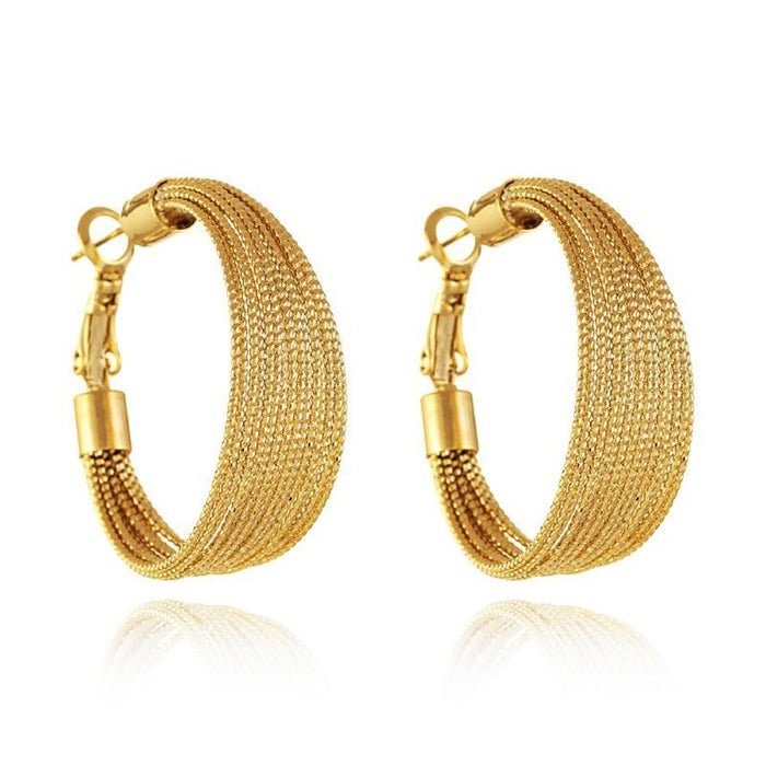 Wholesale Multi-layered Hoop Copper Earrings JDC-ES-LiR002