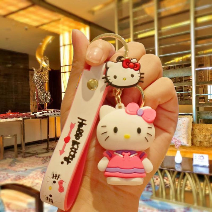 Wholesale Cartoon Silicone Doll Keychain JDC-KC-MingT251