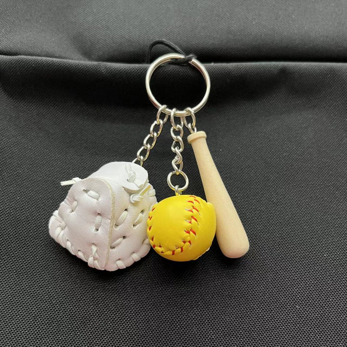 Wholesale PU Baseball Keychain JDC-KC-KangX001